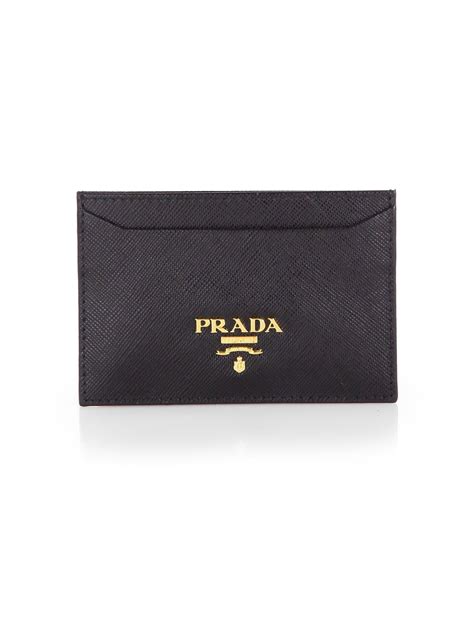 prada card holder money clip|Prada credit card holder wallet.